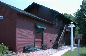 Burlington, Cedar Rapids, and Northern Railroad-Rock Rapids Station, Railroad Track and Bridge