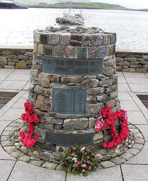 Shetland Bus memorial